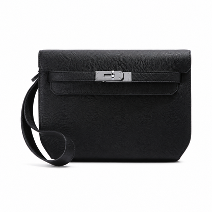 Classic Structured Leather Crossbody Bag | Minimalist Everyday Handbag