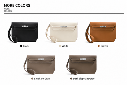 Classic Structured Leather Crossbody Bag | Minimalist Everyday Handbag