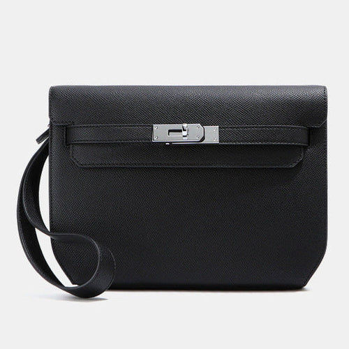 Classic Structured Leather Crossbody Bag | Minimalist Everyday Handbag